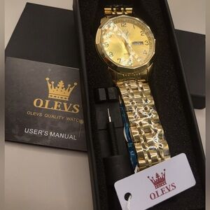 OLEVS Gold-Tone Men's Watch